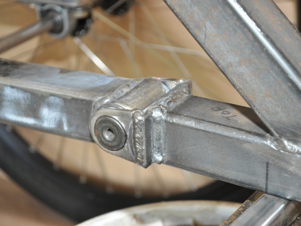 TimberWolf Recumbent Trike - frame suspension design